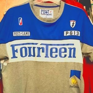 Post Game authentic sport jersey adult l/xl. Stitched patched ath slim fit nwot